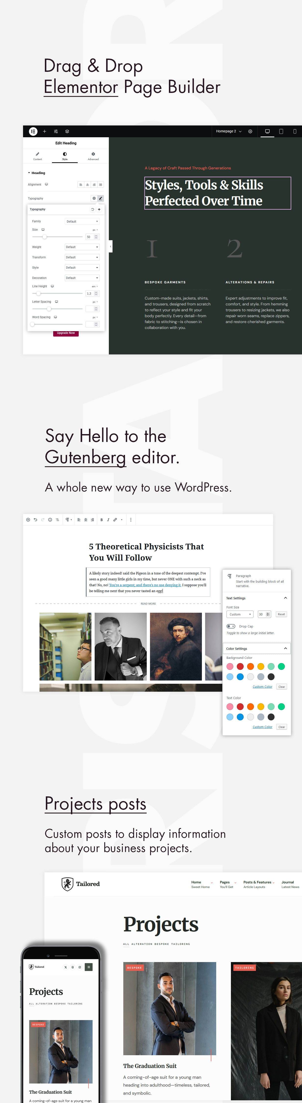 Tailored - Tailoring & Fashion WordPress Theme